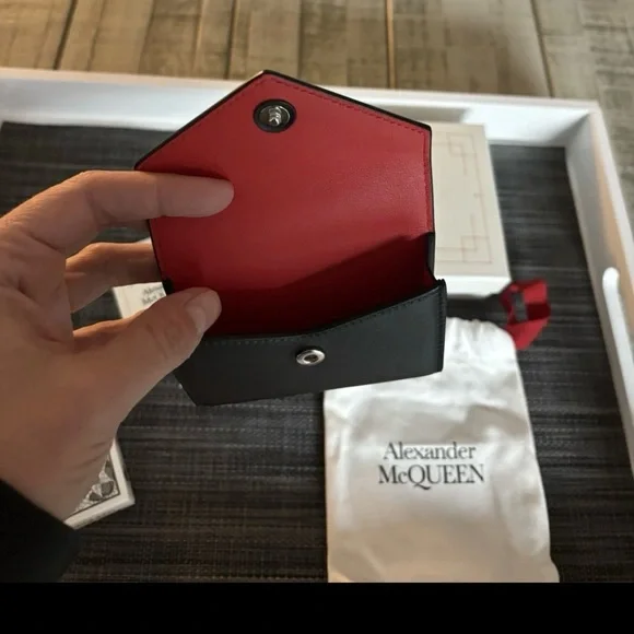 Alexander McQueen Playing Card Complete Set w Leather Case/ Mini Wallet - Picture 2 of 3